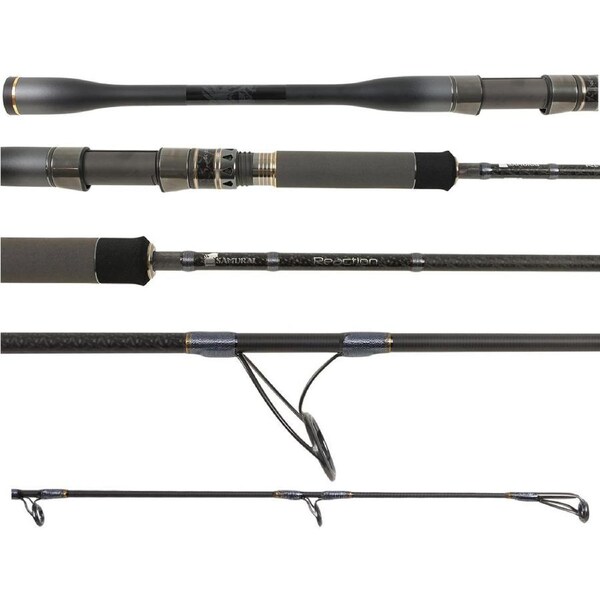 Samurai Reaction 502 Carbon Fishing Rod Spin Very Fast 7ft 1.5 Piece 15-25lb