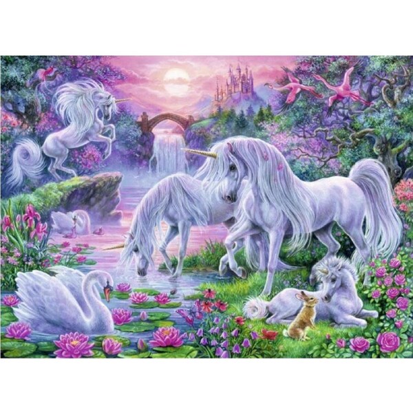 Unicorns in the Sunset Glow (150pc) Ravensburger