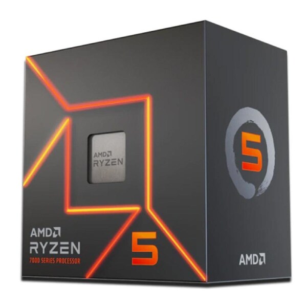 AMD Ryzen 5 7600 6 Core AM5 5.1GHz CPU Processor with Wraith Stealth Cooler (100-100001015BOX)