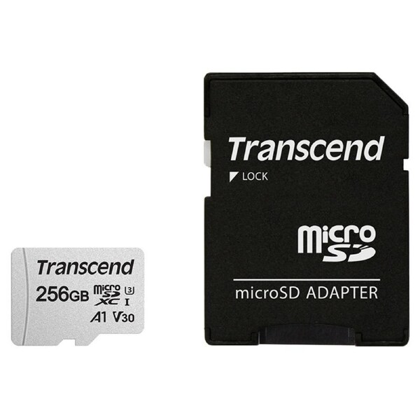 Transcend 300S 256GB A1 U3 V30 microSDXC with Adapter (TS256GUSD300S-A)