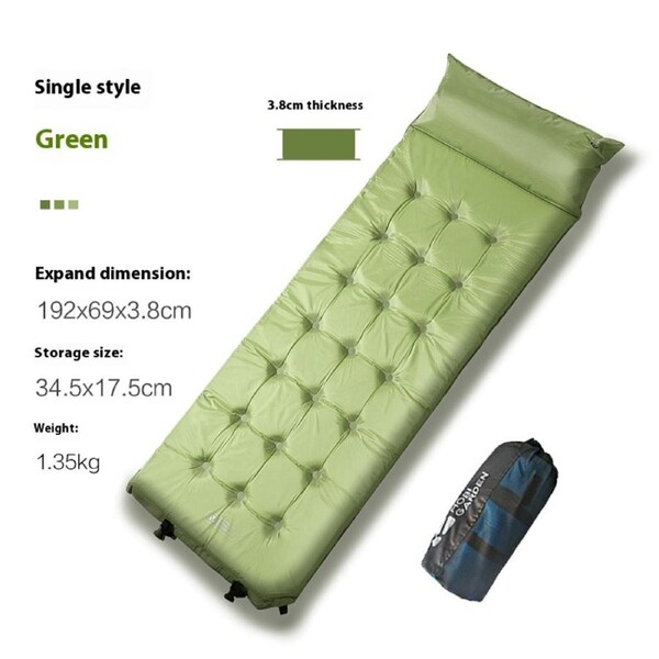 Mobi Garden Outdoor Camping Self-Inflating Mat - GREEN