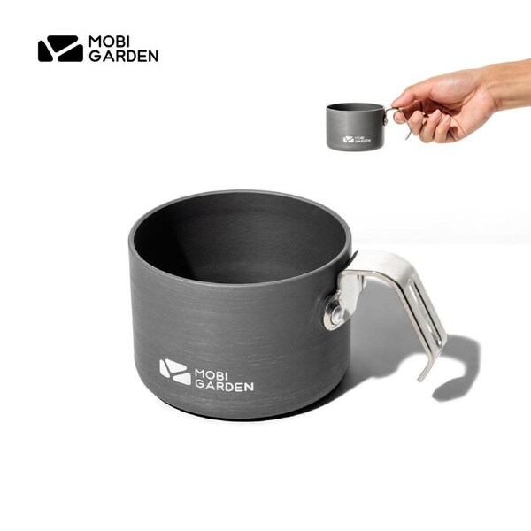 Mobi Garden Camping Water Bottle - Lightweight Portable Hiking Cup for Outdoor Adventures - GREY