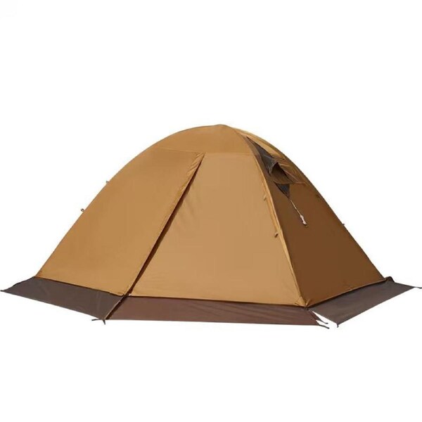 MOBI GARDEN Cold Mountain 3 PLUS Tent with Extended Snow Skirt and Windproof Design, Suitable for 1-3 People - SAND