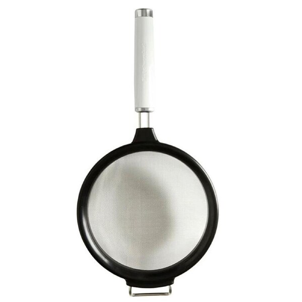 Kitchen Aid Classic Kitchen Stainless Steel 17.5cm Food Pasta Strainer White