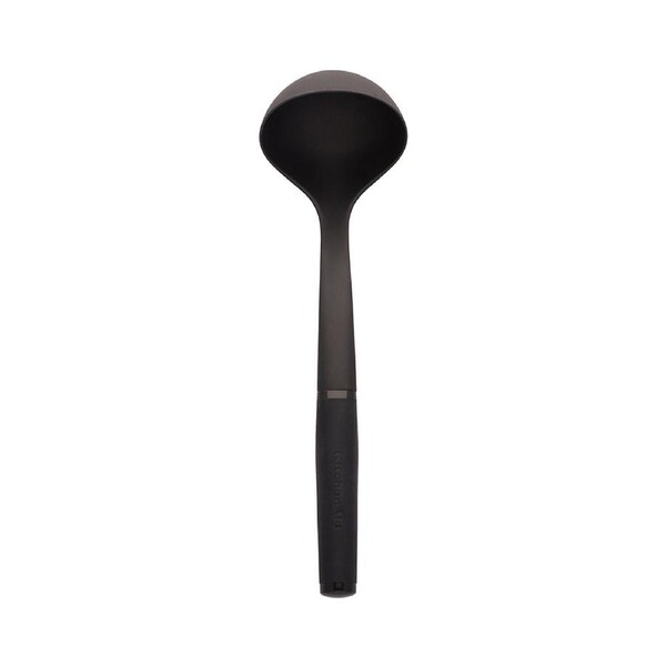 KitchenAid Nylon Soft Touch 31cm Ladle Cooking Utensil Heat Resistant Black