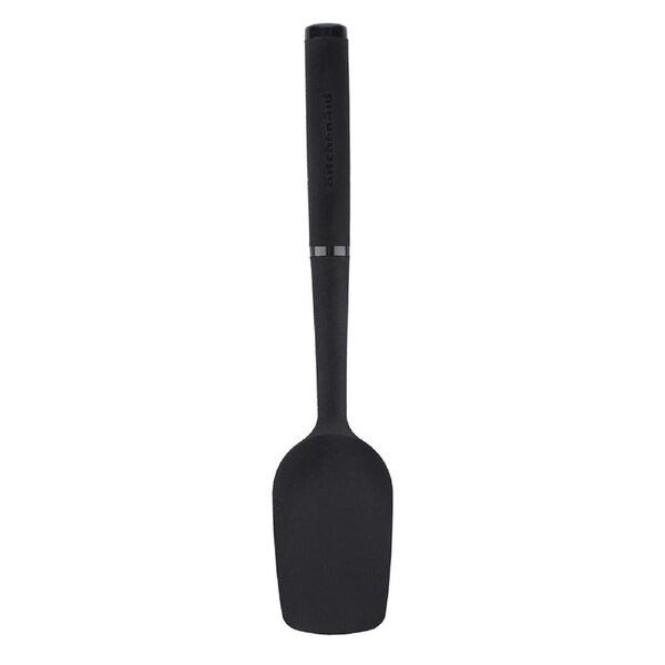 KitchenAid Nylon Soft Touch 30cm Spatula Cooking Utensil Heat Resistant Black