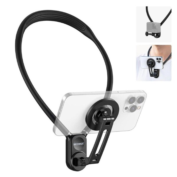 NEEWER GP16 Magnetic Neck Holder for Action Camera and Phone