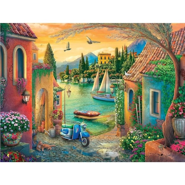 Ravensburger - European Villa Views Large Format Puzzle 750pc