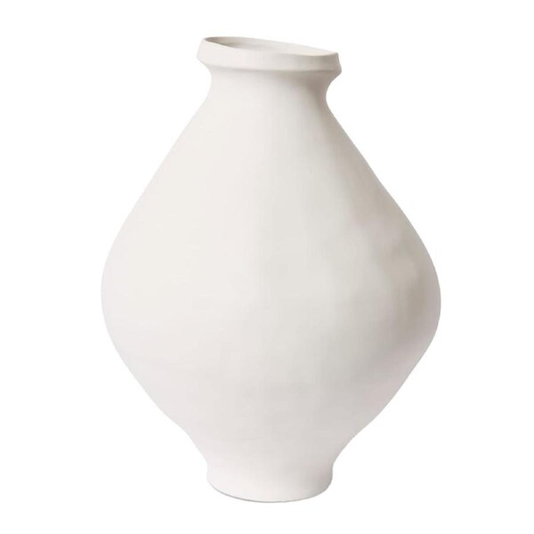 E Style Otto Ceramic Flower Vase Centerpiece Indoor Home Decor 48cm White