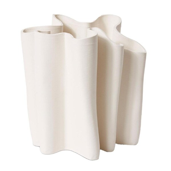 E Style Jaivyn Vessel Porcelain Flower Vase Centerpiece Home Decor 29cm Ivory