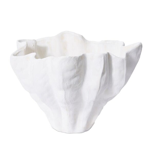 E Style Genkei Porcelain Decorative Bowl Succulent Plant Pot Decor 42cm Ivory