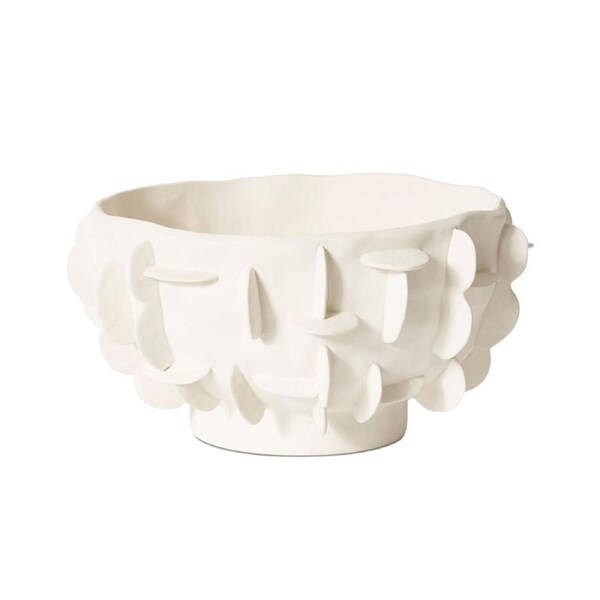 E Style Adora Porcelain Decorative Bowl Succulent Plant Pot Decor 36cm White