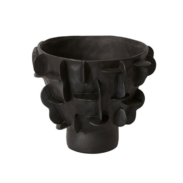 E Style Adora Vessel Porcelain Flower Vase Centerpiece Home Decor 33cm Black