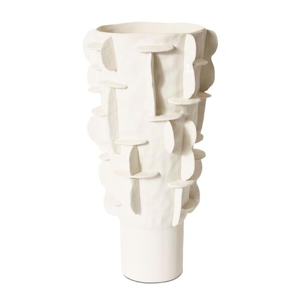 E Style Adora Tall Vessel Porcelain Flower Vase Indoor Home Decor 50cm White