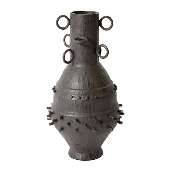 E Style Denji Vessel Porcelain Flower Vase Centerpiece Home Decor 49cm Black