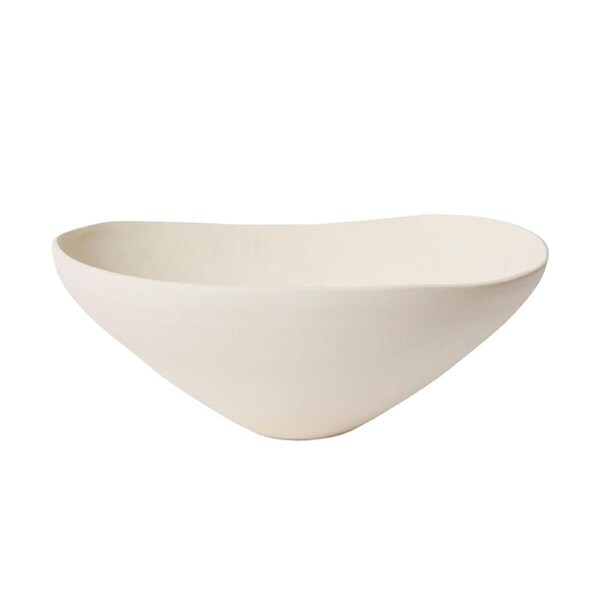 E Style Pia Porcelain Decorative Bowl Trinket/Plant Pot Home Decor 45cm Ivory