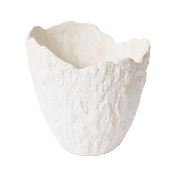 E Style Pandya Vessel Porcelain Flower Vase Centerpiece Home Decor 27cm Ivory