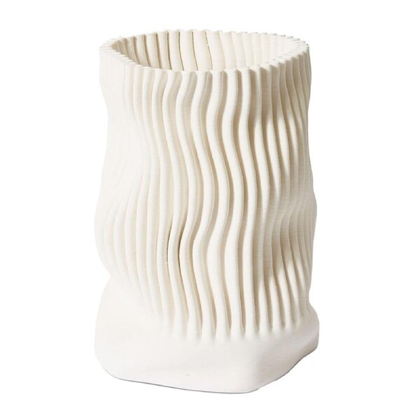 E Style Wada Vessel Porcelain Flower Vase Centerpiece Home Decor 38cm Ivory