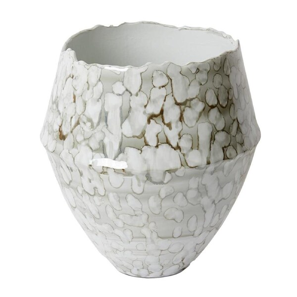 E Style Choksi Porcelain Flower/Plant Pot Vase Home Decor 43cm Grey Green