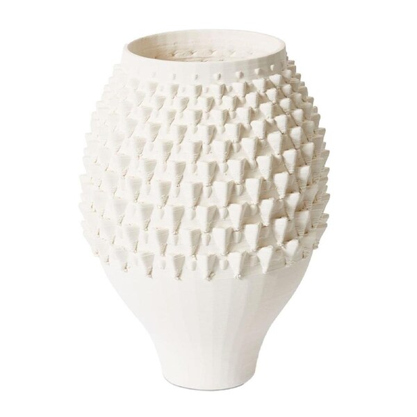 E Style Kathari Vessel Porcelain Flower Vase Centerpiece Home Decor 43cm Ivory