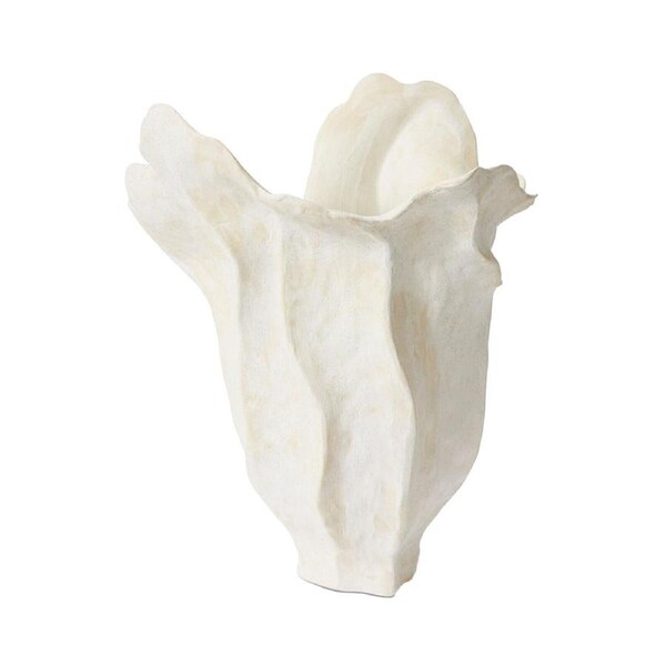 E Style Issey Vessel Porcelain Flower Vase Centerpiece Home Decor 34cm White