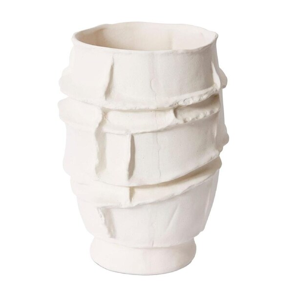 E Style Yitima Vessel Porcelain Flower Vase Centerpiece Home Decor 36cm Ivory