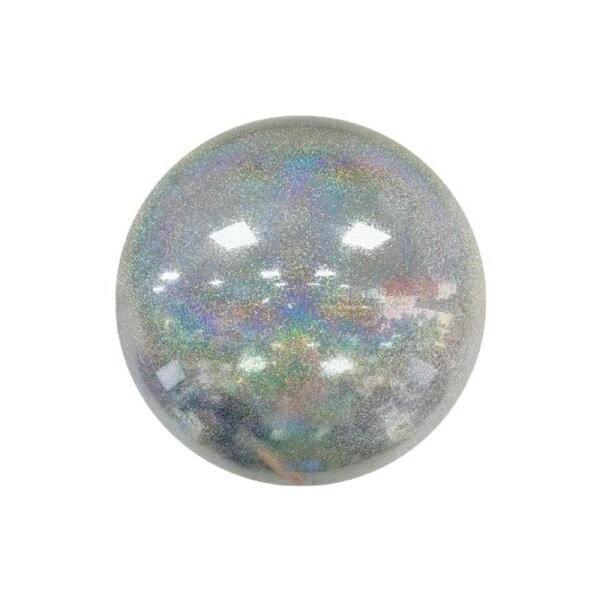 20 Inch Silver Glitter Balloon With Valve