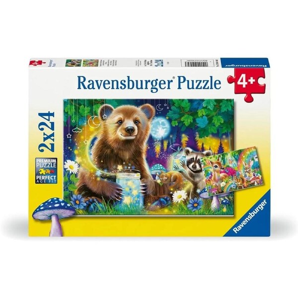 Ravensburger - Lovable Forest Friends Puzzle 2x24pc