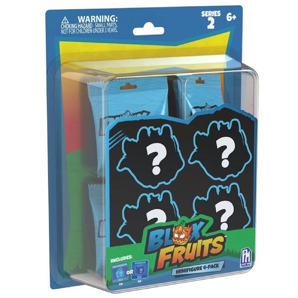 4pc Blox Fruits Mini Figure Pack Series 2 Roblox Fruit Toys Assorted Kids 6y+