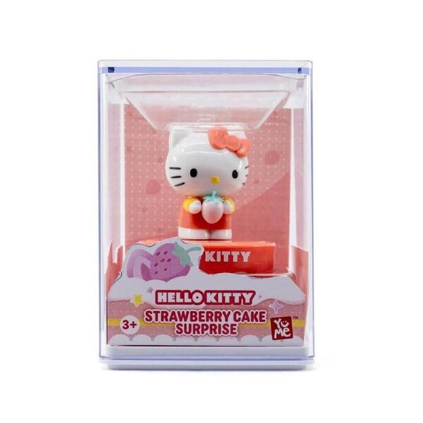 Yume Hello Kitty Strawberry Cake Surprise 8cm Assorted Kids/Children 3y+