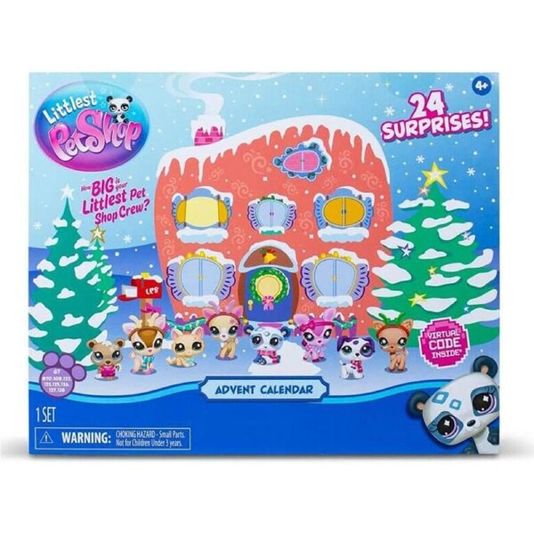 Littlest Pet Shop Pet Advent Calendar Animal Toy Figures Kids/Children 4y+
