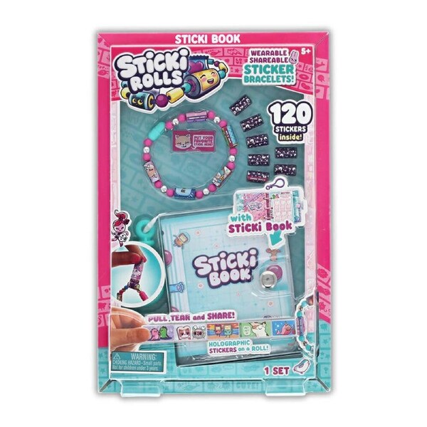 Sticki Rolls Sticki Book Pack Sticker Book Craft Kit 22.5x16.5cm Kids 5y+