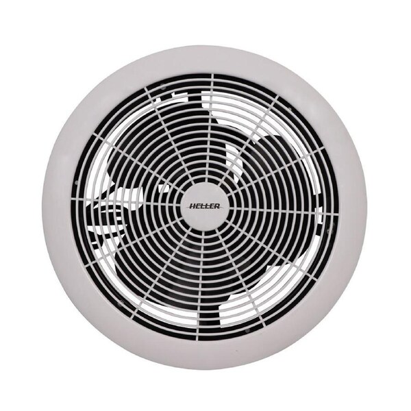 Heller Ball Bearing Exhaust Ventilation Fan 200mm Round Wall Mount White