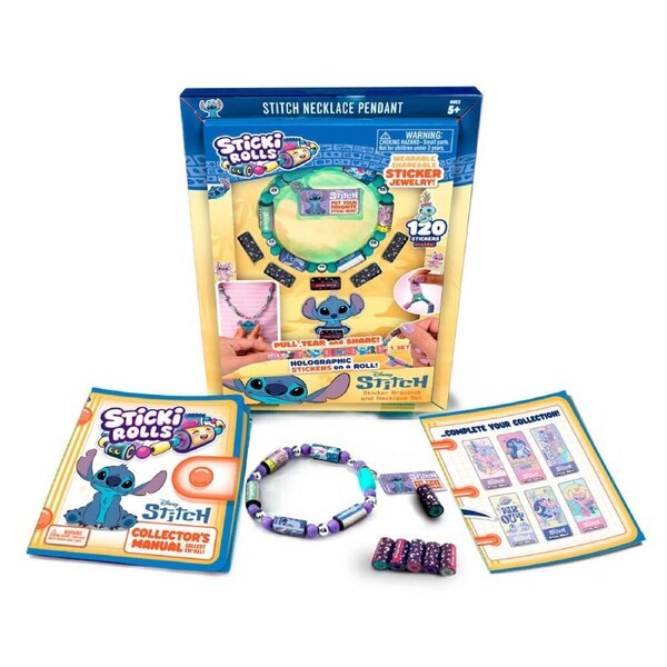 Sticki Rolls Stitch Bracelet & Necklace Toy Set Jewelry Making Toy Kids 5y+