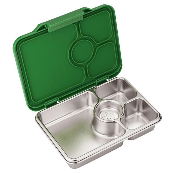 Yumbox Pret Stainless Steel Leakproof Bento Box Pomme Green