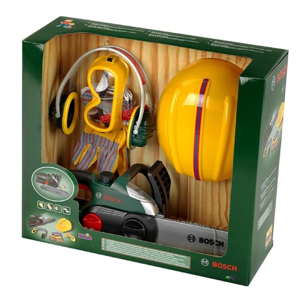 Bosch Mini Chain Saw, Helmet & Accessories Toy
