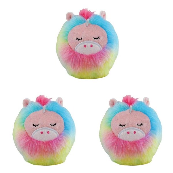 3PK Yoonique 4 In Fuzzy Foam Balls Slow Rise Squishy Balls S1 Assorted Kids 3y+