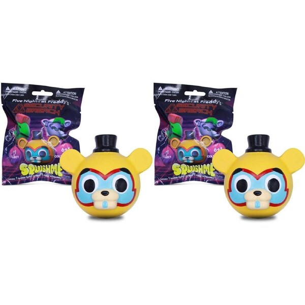 2PK Five Nights At Freddy's 2.5 In Squishmee Figures Toy Series 2 Assorted 3y+