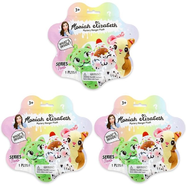 3PK Moriah Elizabeth Mystery Hanger Plush Toy S2 Assorted Kids/Children 3y+
