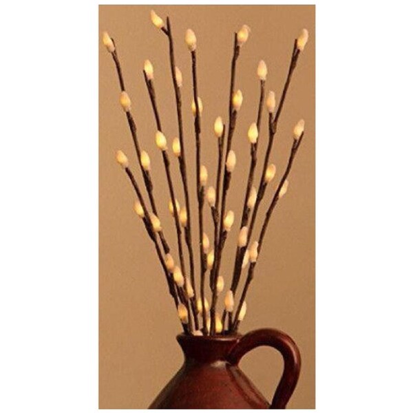 5 Sets of LED Light Bunch Stem - Warm White BATTERY fairy lights - 50cm high 20 bulbs/petals