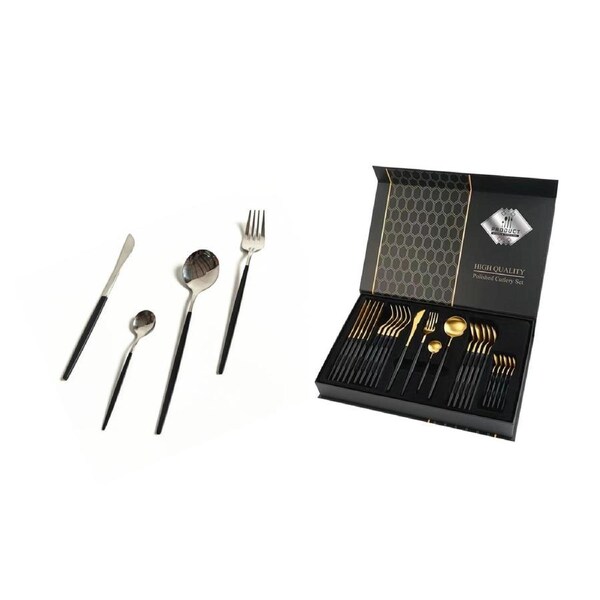 Keily Deluxe Cutlery Set - Gold