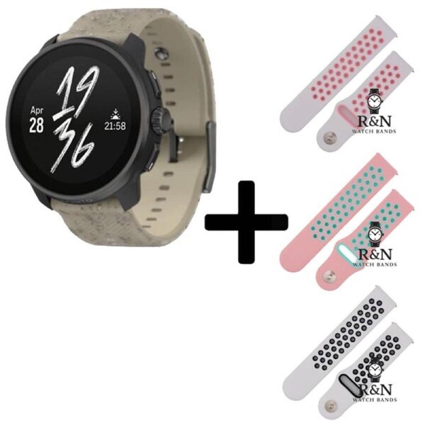 Suunto Race S GPS Watch (Grey) + R&N Strap Edition