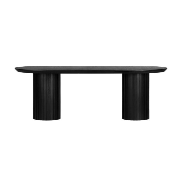 Vanessa Marty 220cm Oval Dining Table Black