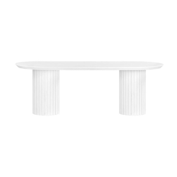 Vanessa Marty 220cm Oval Dining Table White