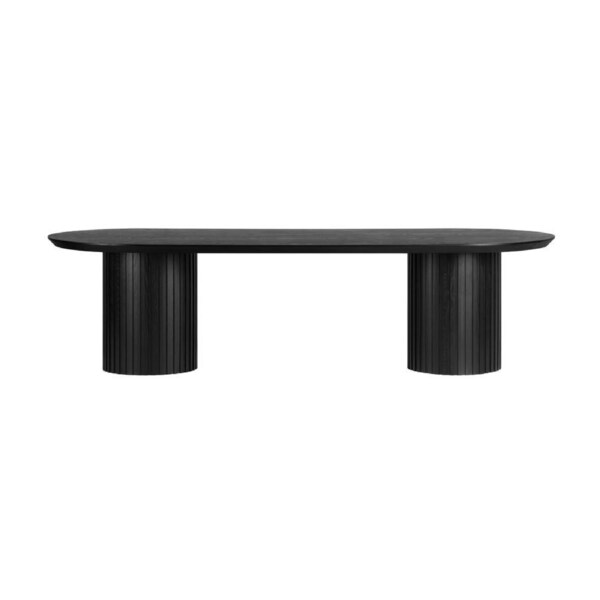 Vanessa Marty 280cm Oval Dining Table Black