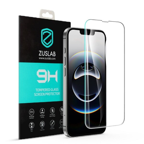 ZUSLAB for iPhone 14 Screen Protector Tempered Glass 9H Hardness for Apple (2022) - Clear