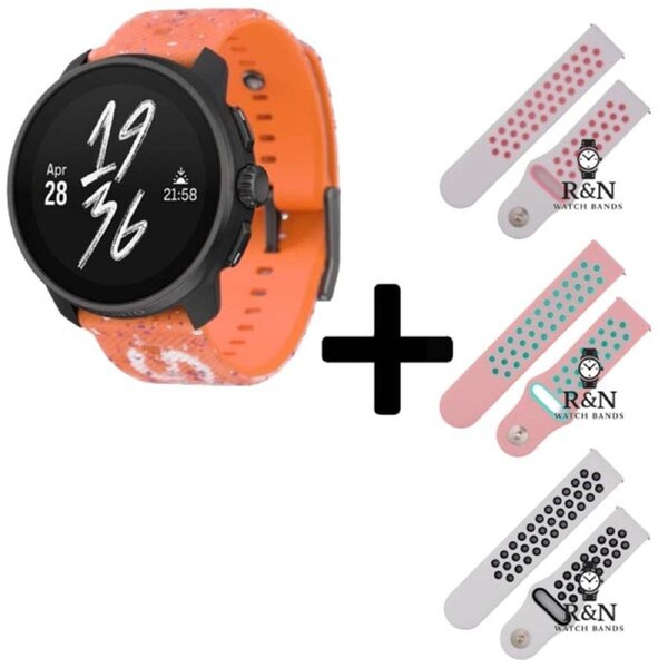 Suunto Race S GPS Watch (Orange) + R&N Strap Edition
