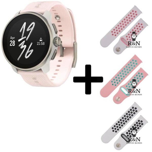 Suunto Race S GPS Watch (Pink) + R&N Strap Edition