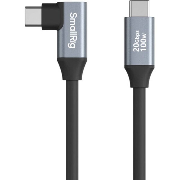 SmallRig USB-C (Straight) to USB-C (Angled) Data Cable (35cm / 13.8in) 4790