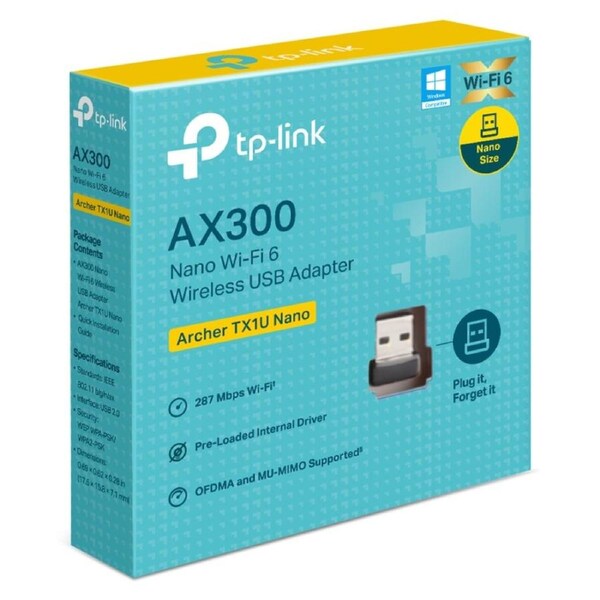 TP-Link Archer TX1U Nano AX300 Nano Wi-Fi 6 USB Adapter